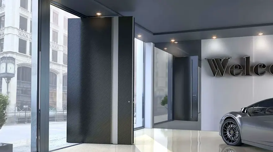 Insulated Pivot Entrance Doors SUPREME SD115